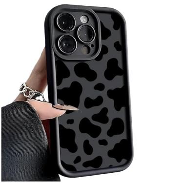 Imagem de Capa de telefone à prova de choque com estampa de vaca - Capa de silicone macio e TPU slim fit antiarranhões com design de listras de animais para iPhone 16/15/14/13/12/11 Series, Pro Max/Plus/XR/XS/X