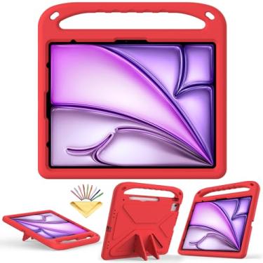 Imagem de UUcovers Capa infantil para iPad Air de 13 polegadas M2 2024 e iPad Pro 13 (M4) 2024 e iPad Pro 12.9 6ª/5ª/4ª/3ª geração (2022/2021/2020/2018) com suporte/alça/suporte de lápis, capa para meninas e