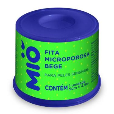 Imagem de Fita Microporosa Mió Bege para Peles Sensíveis 5cm X 4,5m 1 Unidade