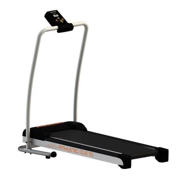 Imagem de Esteira Elétrica Athletic CLE 10: 10km/h 100kg Dobrável Compacta Confortável Para Treino Em Casa! - Bivolt