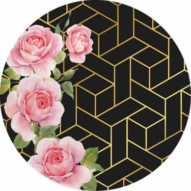 Imagem de Painel Redondo 3D Sublimado Geométrico Frd-1687