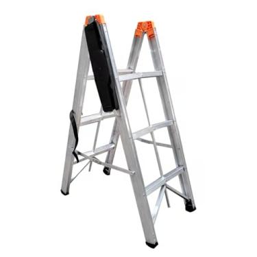 Imagem de Escada Palito Dobrável 3 Degraus Bilateral em Alumínio - Conthey