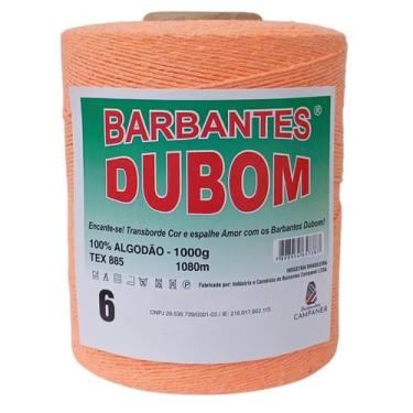 Imagem de Barbante Dubom Salmão Neon - 1 Kg - Fio 6 - Barbantes DUBOM