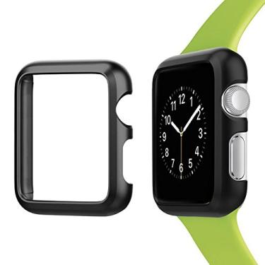 Imagem de Josi Minea iWatch [40 mm] Capa de proteção de alumínio para para-choque – Proteção antiarranhões compatível com Apple Watch Series 5 e 4 [40 mm – Preto]