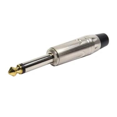 Imagem de Plug P10 Stereo Metal Linha Profissional - Emb 5pçs - Tebera
