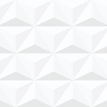 Imagem de Papel de Parede 3D Triângulos Brancos para Sala 57x270cm - Quartinhos