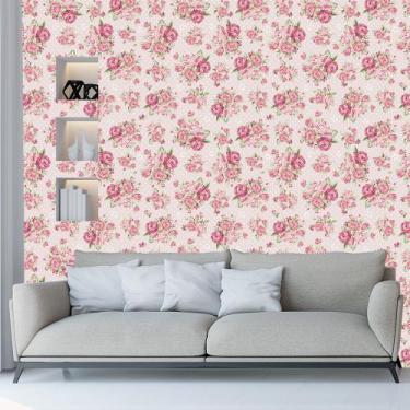 Imagem de Papel de Parede Adesivo - Rosas Poá - 902ppf - Allodi