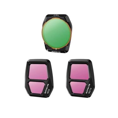 Imagem de Kit de Filtros CPL/ND8/ND16 para Drone DJI Air 3S - Sunnylife