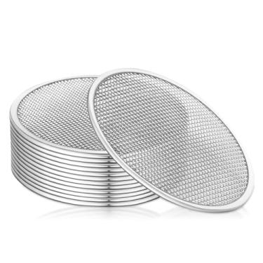 Imagem de Pacote com 12 tampas para germinação, tampa de filtro de tela de aço inoxidável 304 para frasco de vidro de boca larga de 82 mm, tampas de germinação de jarras para feijão, alfafa, brócolis, lentilha