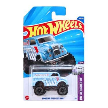 Imagem de Hot Wheels Monster Dairy Delivery HYX93 HW Designed by 5/5 Short Card Blue Van Mattel 2025 1:64