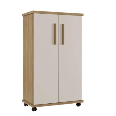 Imagem de Armário Multiuso Berlim 02 Portas Arte Móveis Cinamomo/off