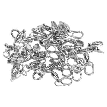Imagem de Generic 30 Peças de Giros de Pressão de Pesca Em Aço Inoxidável Com Giros de Rolamento de Esferas de Anel Sólido, Conectores de Pesca de Alto Desempenho Giratórios de Pressão para Marítima (1#)