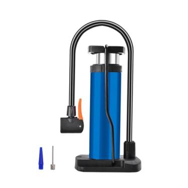 Imagem de IEUDNS Bomba de Chão Compacta para Bicicleta com Bicos, Bomba Portátil de Alta Pressão para Inflar Bolas de Basquete, Boias E Bolas de Futebol, azul