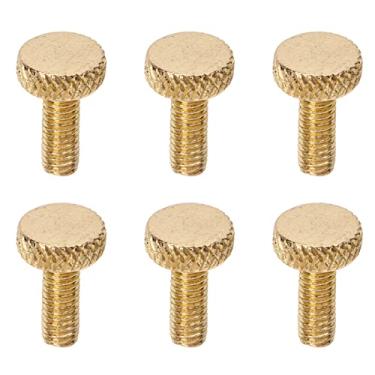 Imagem de Cryfokt Parafuso de Travamento de Corda de Ponte Tremolo, Conjunto de Metal Premium Com 6 Roscas M4, Parafusos de Ajuste Fino de Guitarra Elétrica, Ideal para Substituição (Ouro)