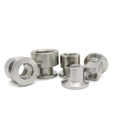 Imagem de 1 peça Adaptador de rosca interna de aço inoxidável SUS304 junta de flange a vácuo polegada rosca interna tampa fêmea BSPT junta rosqueada KF16-KF50(KF25x3I4inch 98,3g)