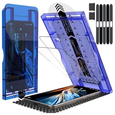 Imagem de BJVVKW Pacote com 3 películas projetadas para Samsung Galaxy S25/S24, vidro temperado, sem bolhas, ultrarresistente