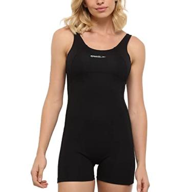 Imagem de Macaquinho, Speedo, Basic, Acquaplus Liso com Alças Retas e Sustentação no Busto, tamanho M - Preto