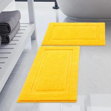 Imagem de Conjunto de tapetes de banheiro SHACOS Super Soft 2 peças 50x80cm + 40