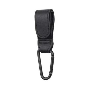 Imagem de Gancho Organizador De Carrinho De Bebê Em Couro PU Giratório 360 Graus