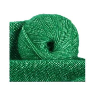 Imagem de Fio De Lã Mohair Brilhante Em Pacote Grande De 250g, Colorido Com Glit