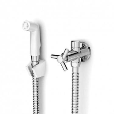 Imagem de Ducha Higiênica com Derivação One 1984 Branco Cromado Celite