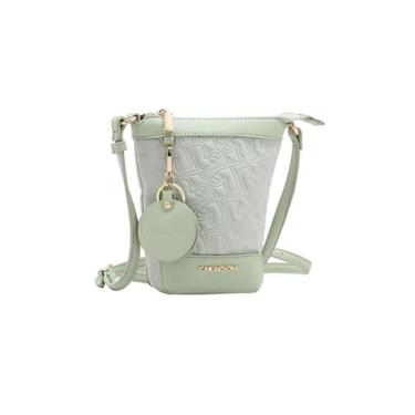 Imagem de Bolsa Feminina Transversal P Chenson CG84780 Heart Cool Cor:Verde, Ver
