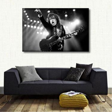 Imagem de Quadro Decorativo - Rock - AC DC - Retrô - Tela em Tecido