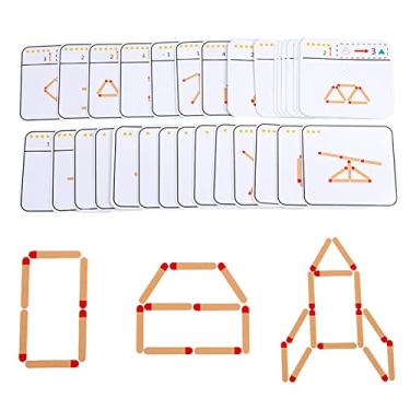 Imagem de Quebra-cabeças de palito de fósforo de para crianças | Match Stick Brinquedos Educativos do Jardim de Infância,Quebra-cabeças de jogo pré-escolar para crianças com mais de 3 anos, ótimo Aelevate