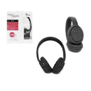 Imagem de Fone De Ouvido Bluetooth Cartão Fm Knup Kp-360 Preto