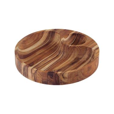 Imagem de Petisqueira para Churrasco 2 Divisórias Tramontina 13609351 Madeira Natural