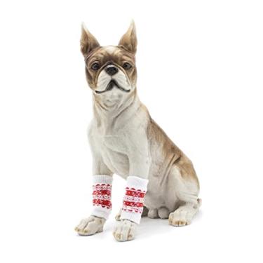 Imagem de GANAZONO 4 Pcs mangas de cachorro suéter de cachorro de inverno protetores de perna de cachorro bicho de estimação meias quentes manga de perna de estimação interior capa protetora roupas