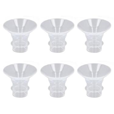 Imagem de Inserções de Flange de Silicone de 6 Peças, Acessórios de Bomba Tira Leite Portátil de Higiene para Bomba Tira Leite Portátil, Compatíveis Com Protetores de 24 Mm, Substituição