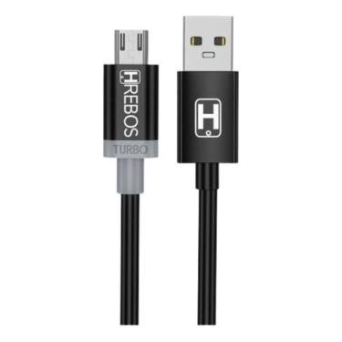 Imagem de Cabo Carregador Micro USB 1M - Preto - Moto C, E, G, X - Hrebos