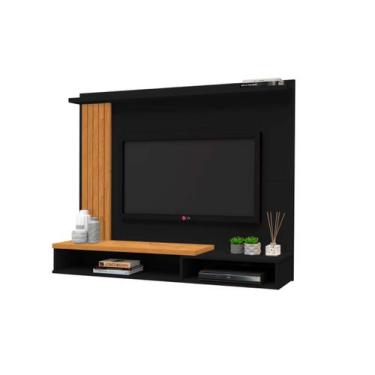 Imagem de Estante Livro Painel Tv 32 42 43 50 52 Polegadas Sala Quarto Preto/Fre