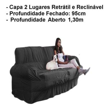 Imagem de Capa Para Sofá Retrátil E Reclinável 2 Lugares - Belcapas