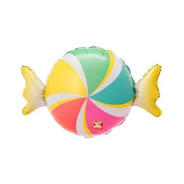 Imagem de Balão Microfoil Balinha 3D- 1 unidade - 49cm (19'') - Balões São Roque