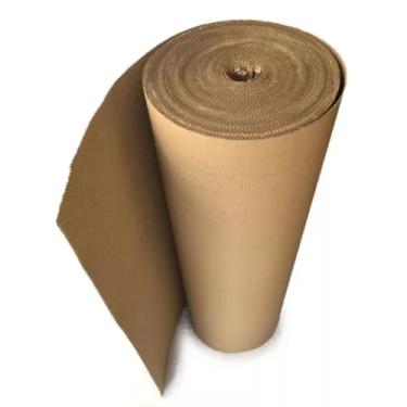 Imagem de Bobina Papelão Ondulado 1,20 Mts X 20 Metros Salva Chão Obra Embalagem Reforma Casa