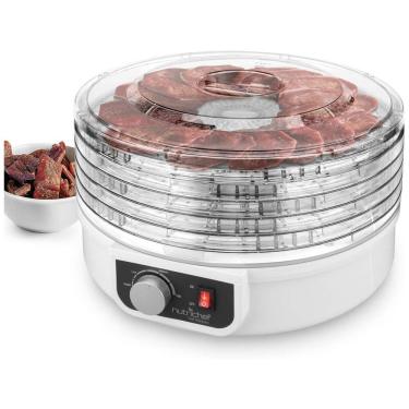 Imagem de Desidratador de Alimentos, 5 Bandejas, e Transparente, 110v, NUTRICHEF PKFD12, Branco