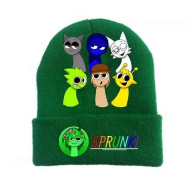 Imagem de Touca Lã Infantil Personagem Sprunki Divertida Colorida - Child Star, 