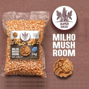 Imagem de Milho Mushroom 1Kilo Super Grão Pipoca Gourmet Diferenciada Doces e Sa