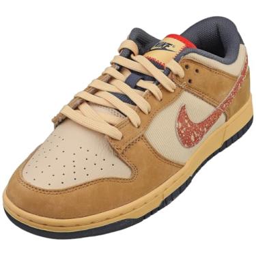 Imagem de Nike Tênis masculino Dunk Low Retro SE (HQ3640-790, trigo/sanddrift/ouro celestial/nascer do sol queimado), Trigo/Sanddrift/Celestial Gold/Burnt Sunrise, 38