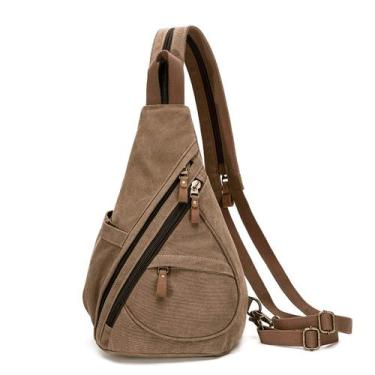 Imagem de Mochila tiracolo pequena de lona Sling Bag KL928 impermeável