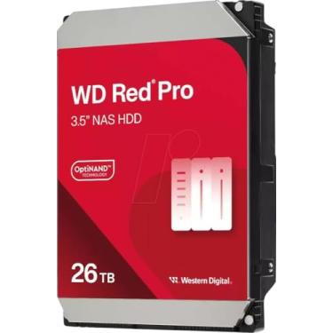 Imagem de Western Digital Disco rígido interno WD Red Pro NAS de 26 TB - 7200 RPM, SATA 6 Gb/s, CMR, 512 MB de cache, 8.9 cm - WD260KFGX