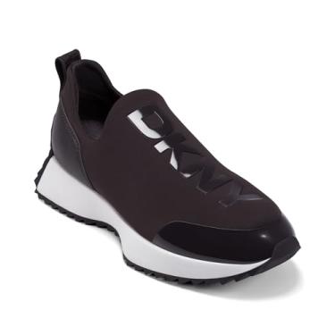 Imagem de DKNY Tênis feminino Nallen Slip on com logotipo, Marrom, 36
