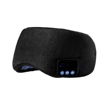 Imagem de Tapa Olho Máscara Dormir Fone De Ouvido Bluetooth Confortável(Preto)