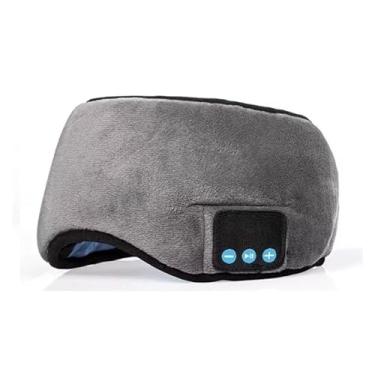Imagem de Tapa Olho Máscara Dormir Fone De Ouvido Bluetooth Confortável(Cinza)