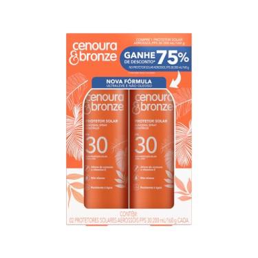 Imagem de Kit Cenoura & Bronze Protetor Solar Aerossol Spray FPS30 200ml - 2 unidades