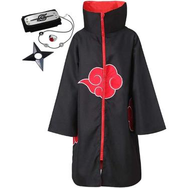 Imagem de Cosplay Robe Akatsuki Traje Uniforme Manto XS