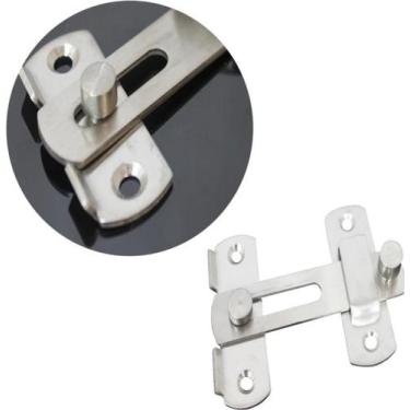 Imagem de Trava de Segurança 10 cm. para Porta + 4 parafusos Idea