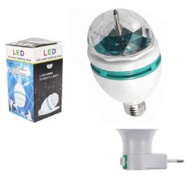 Imagem de Lampada Giratória Globo De Luz Led Dj Jogo De Luzes Balada